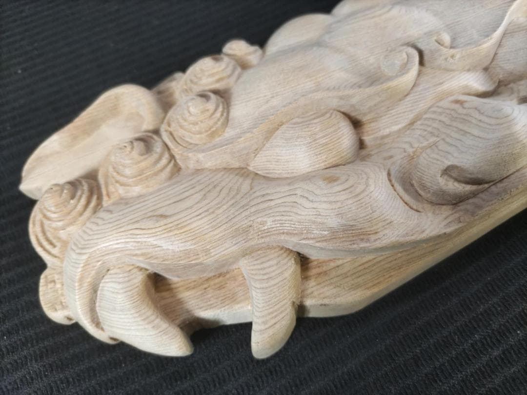 ★☆【獅子】幅30ｃｍ　魔除け！お祭り、山車、神輿　だんぢり彫刻部材