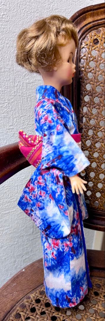 お値下げ 青い着物姿のタミーちゃん 30cm 美品