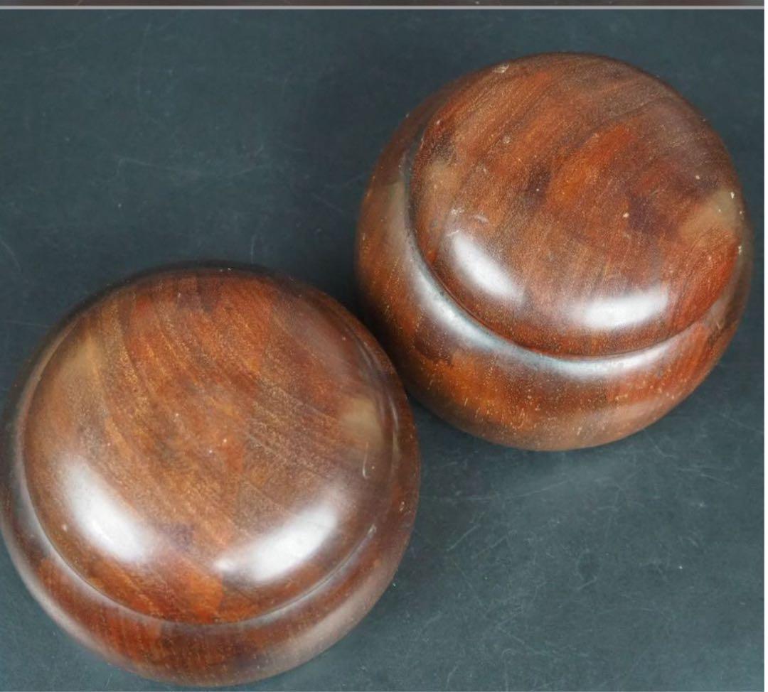 送料無料　日向特産　日向スワブデ蛤碁石31号・碁笥セット　旧家蔵出