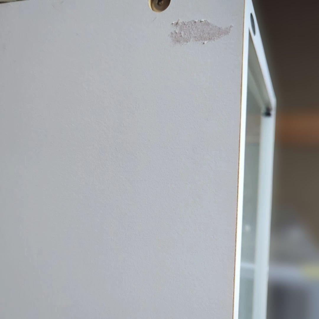 JAJAN ホワイト　ガラス　ディスプレイケース