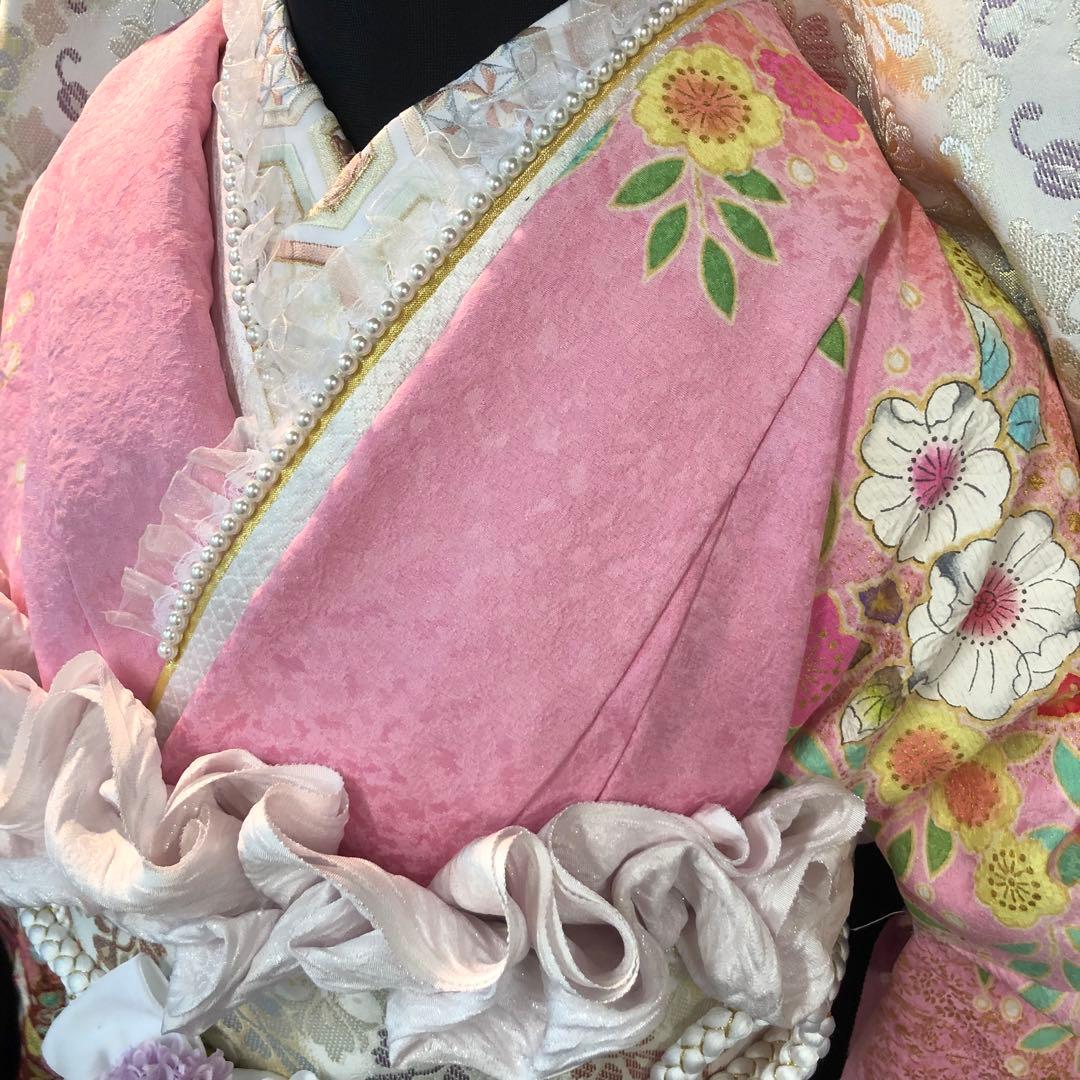 振袖フルセット ■翠山工房■辻ヶ花絞り■新品オーダー仕立て■振袖一式