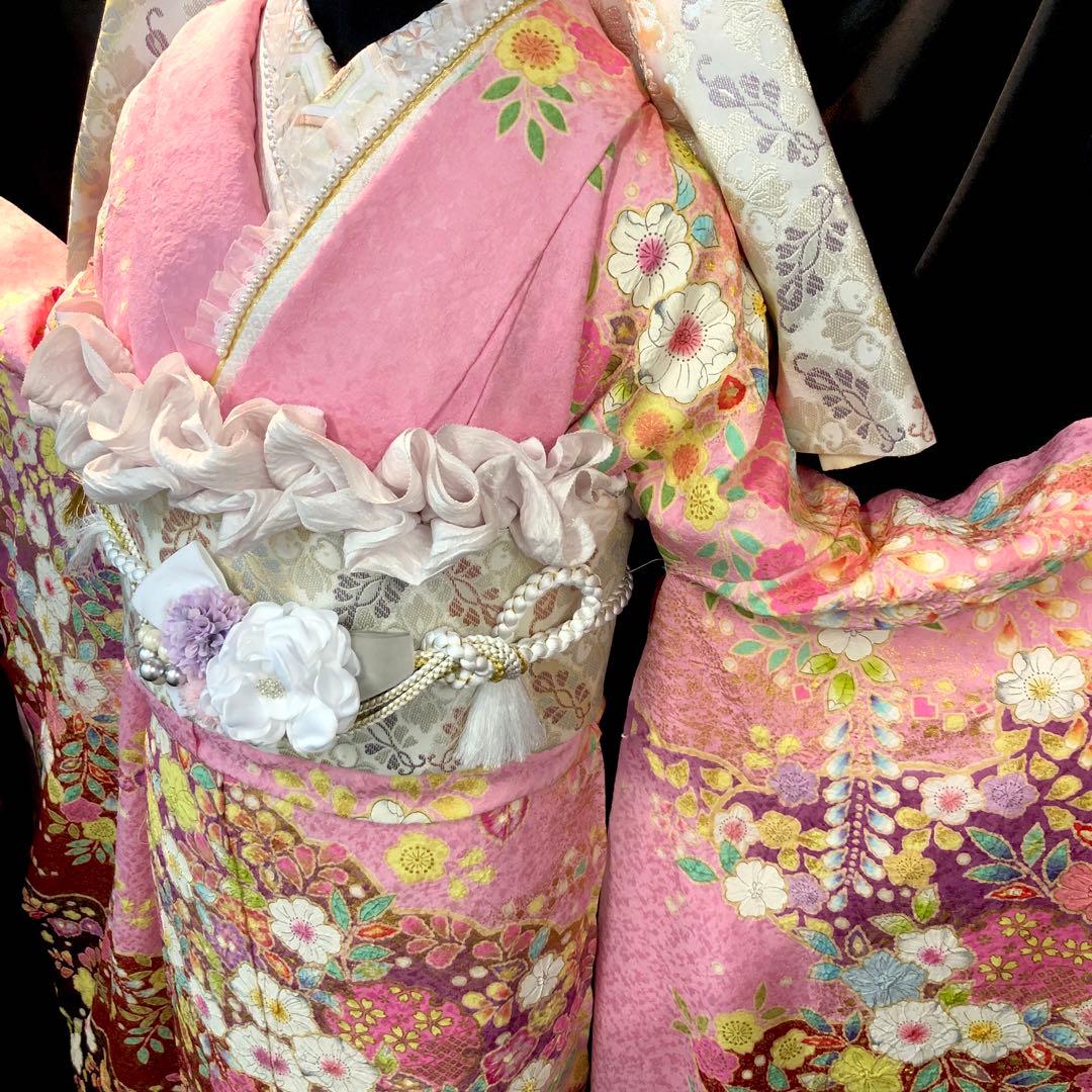 振袖フルセット ■翠山工房■辻ヶ花絞り■新品オーダー仕立て■振袖一式