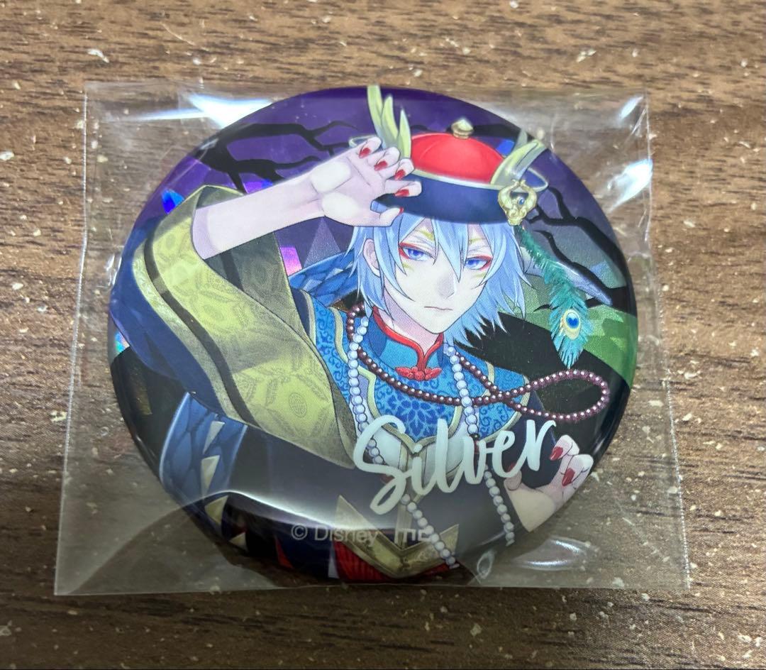 ツイステ　スケアリー　缶バッジ　アニメイト限定　シルバー