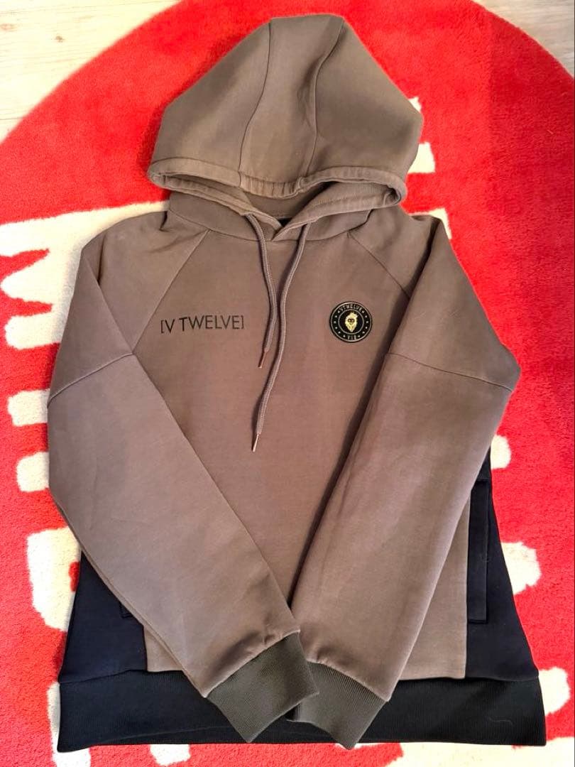 V12 フードスウェット♡レディース♡サイズ1♡カーキ