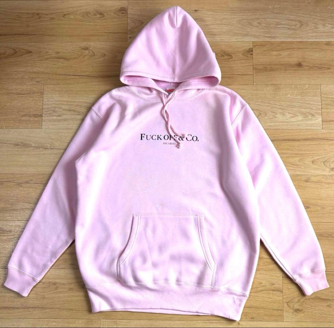 FUCK OFF & CO. SICARIO ピンクパーカー XL