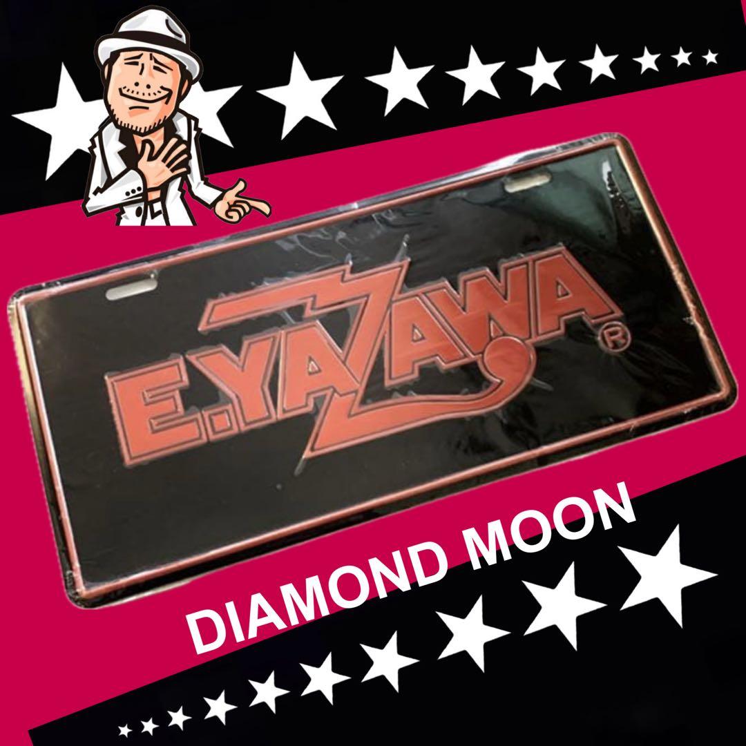 矢沢永吉★E.YAZAWA★ナンバープレート★BLACK/RED★未使用