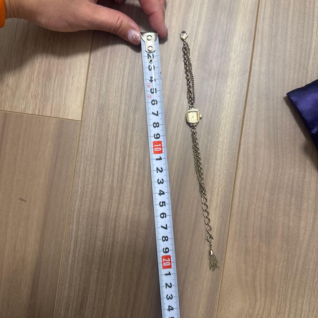 【agete】スクエアフェイスジュエリーウォッチ