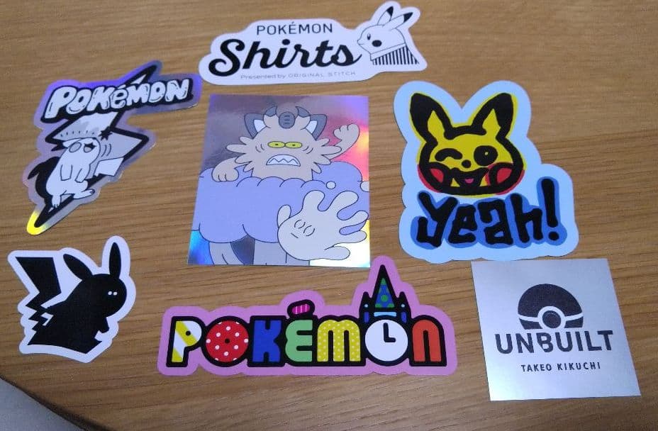 ポケモン　シャツ　特製ステッカー