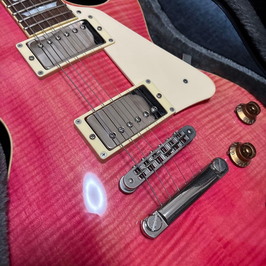 Burny LPタイプ フェルナンデス ピンク ハードケース付 レアカラー