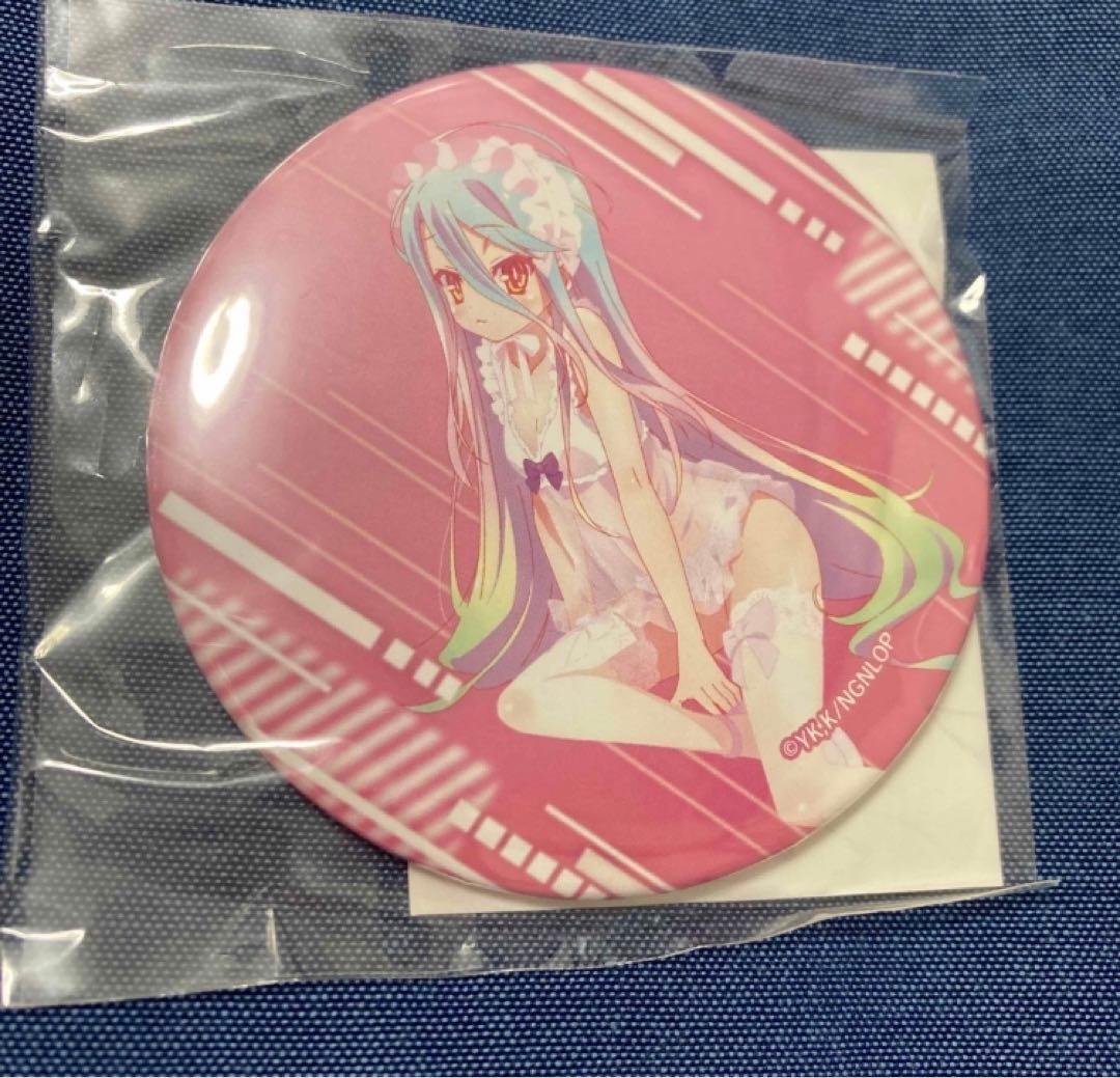 ノーゲーム・ノーライフ ゼロ モーリーオンラインスクラッチ 缶バッジ　白