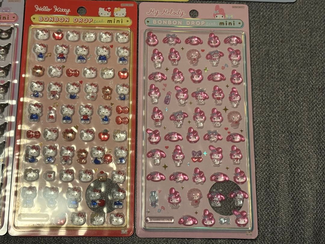 【正規品】ボンボンドロップシール ミニ サンリオ ７枚セット
