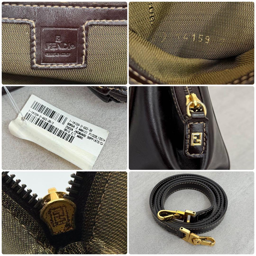 FENDI ハンドバッグ ショルダーバッグ 2way ズッカ柄 ヴィンテージ
