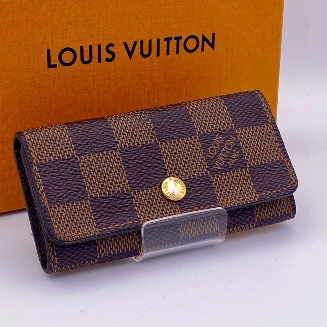 ルイヴィトン　ダミエ　エベヌ　ミュルティクレ4 　キーケース　４連