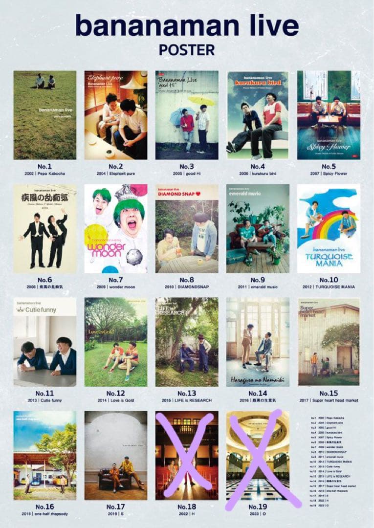 バナナマン　ポスター　セット　ポップアップ