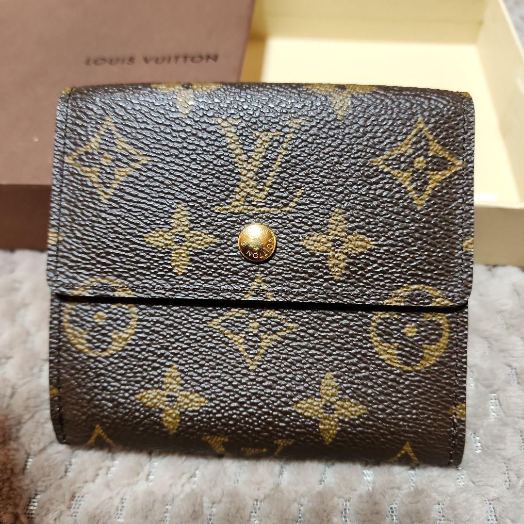 ✨超美品✨Louis Vuitton モノグラムWホック二つ折り財布　鑑定済み