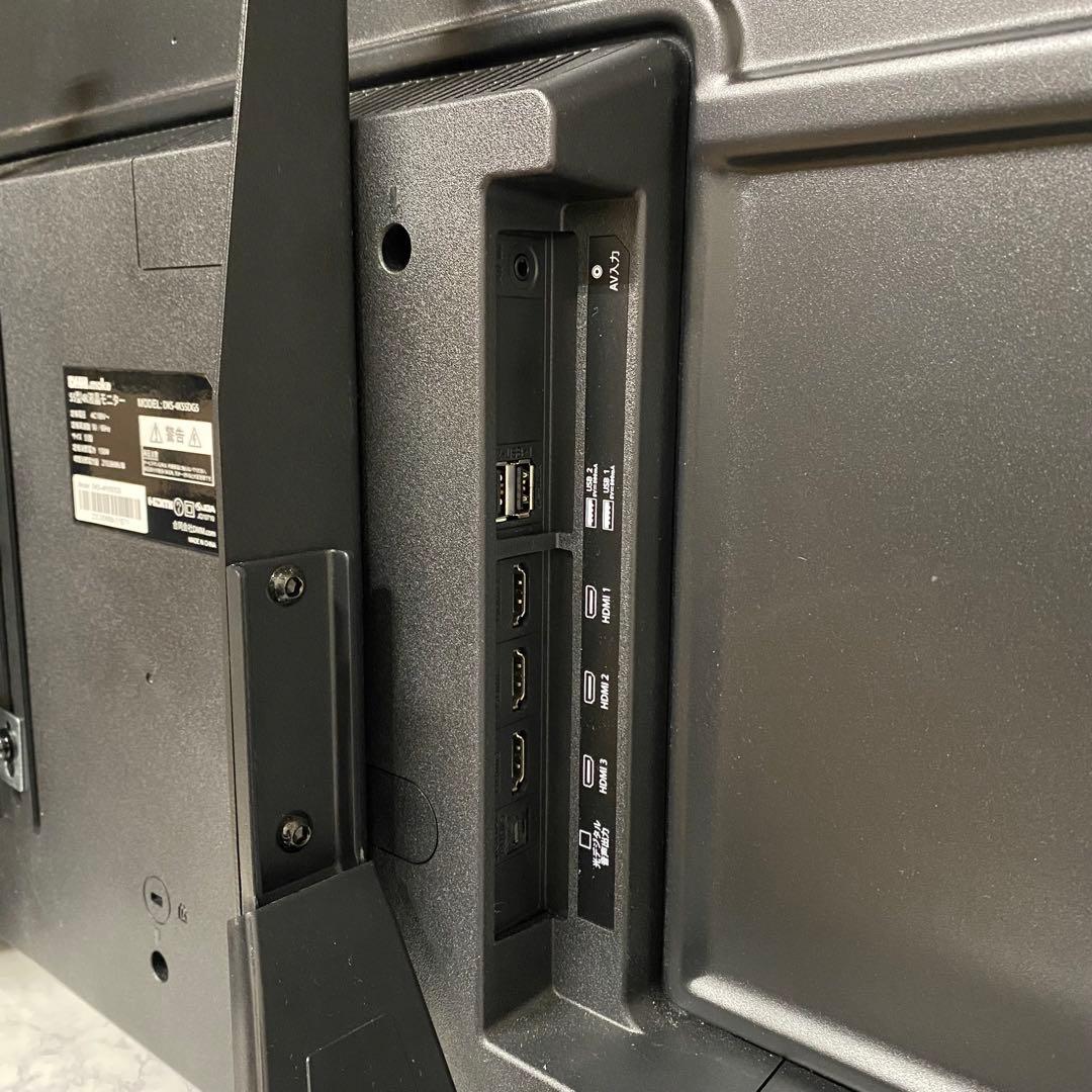 即日受渡❣️送料込2年前購入DMM55型4K液晶モニター YouTubeネトフリ可