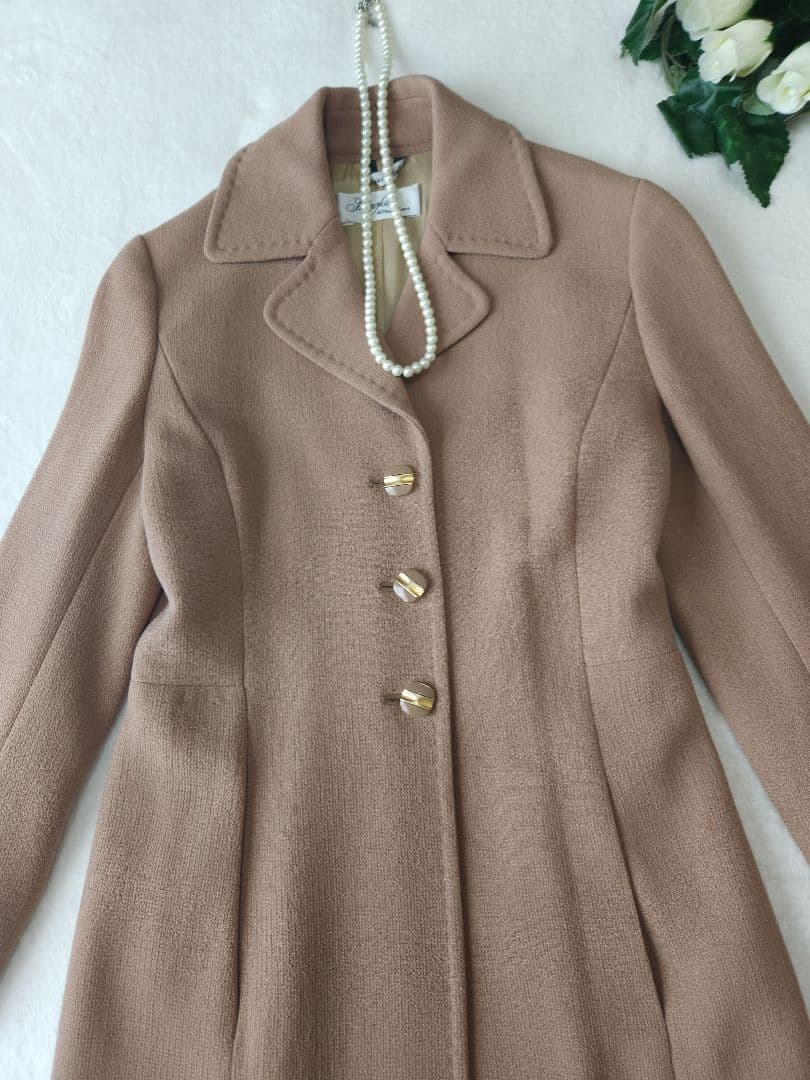 MaxMara Pianoforte *若干訳有り 美品チェスターコートベージュ