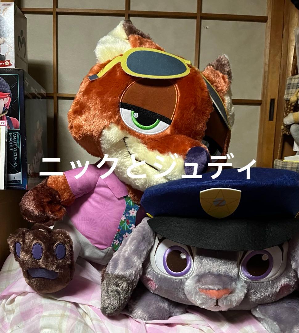 るるちゃん専用　ズートピア2 ぬいぐるみ　ニック　ジュディ