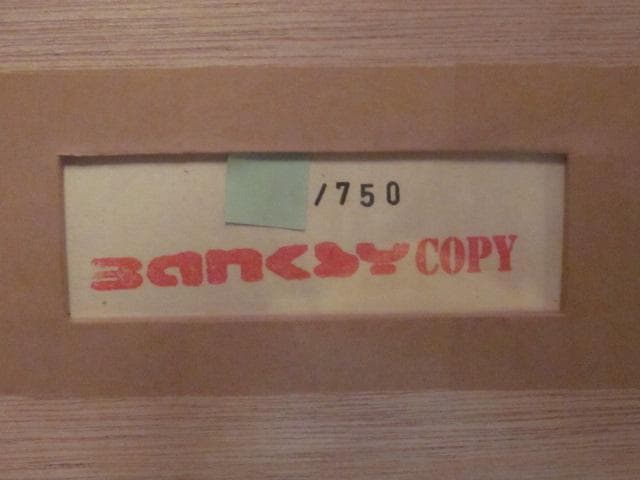 セール！値下げ！ BANKSY ”WRONG WAR” WCPリプロダクション