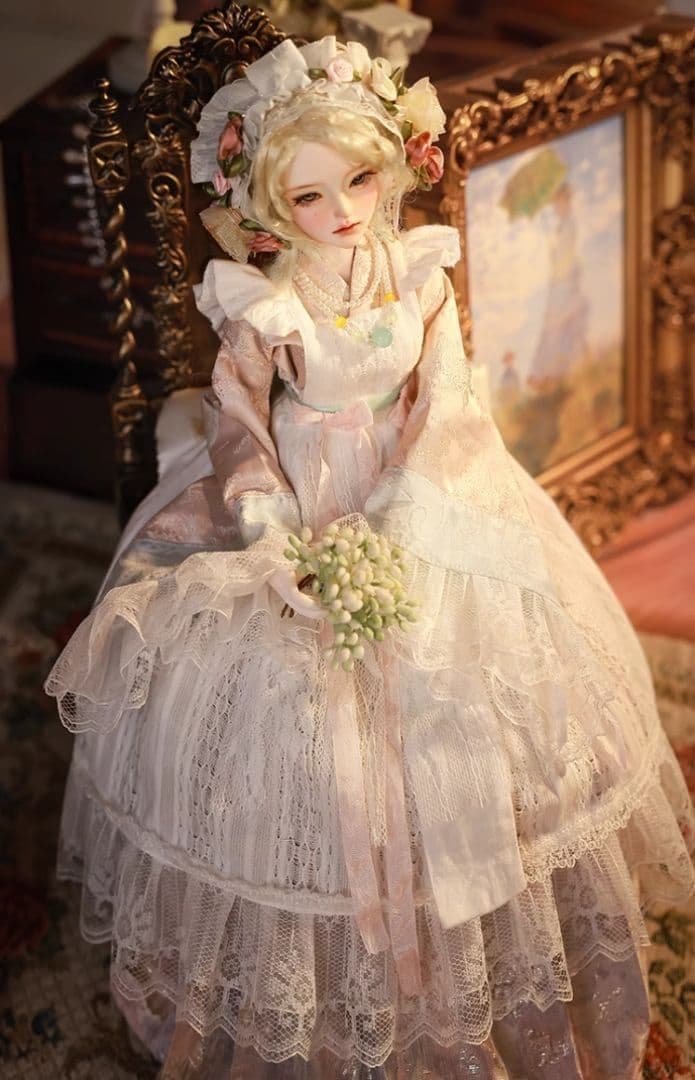 AX114 BJD 1/4 ドール本体 Dendro 球体関節人形 ハンドメイド