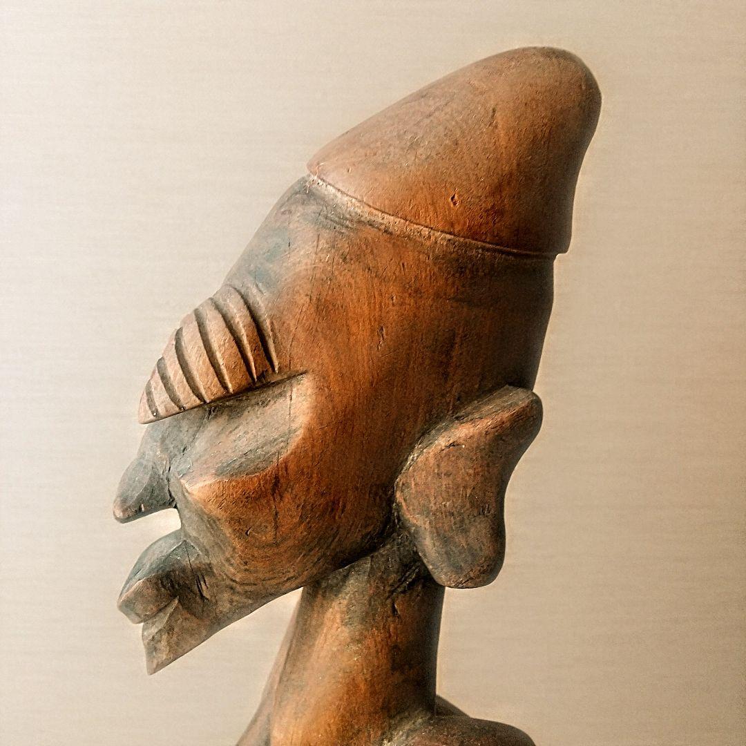 【驚異の人体表現】ヴィンテージ アフリカ彫刻 45cm プリミティブアート