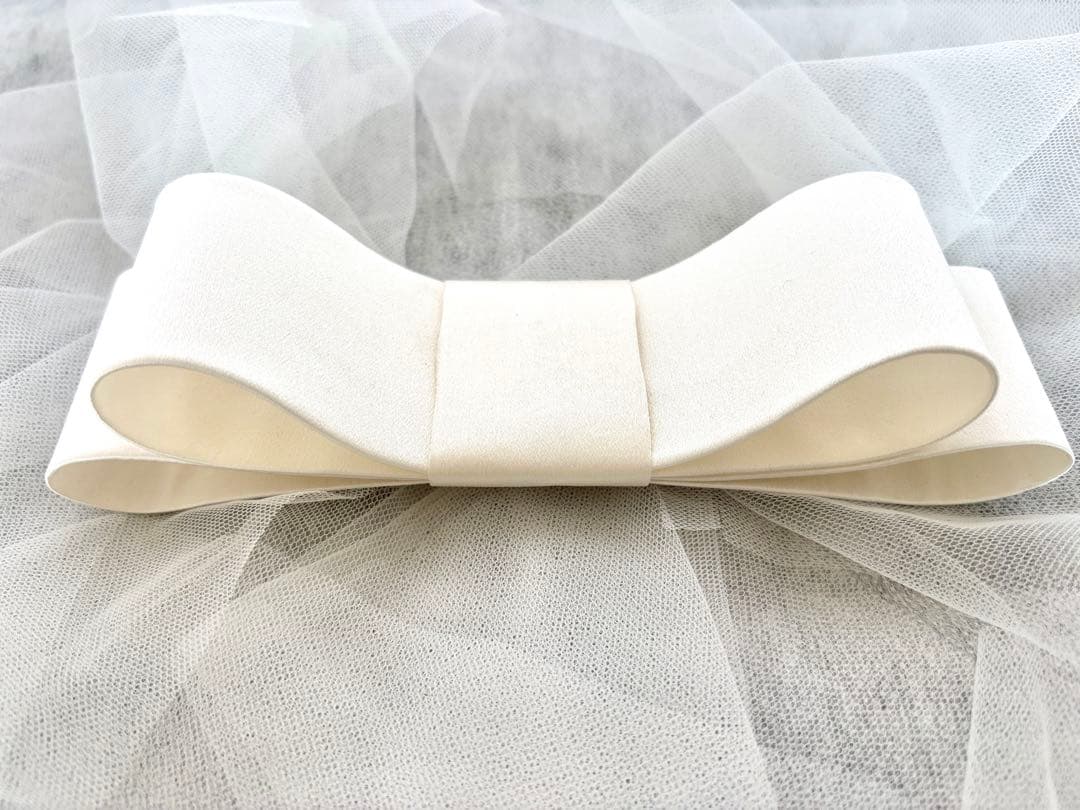 オリジナル♡シルク100%のリボンボンネ