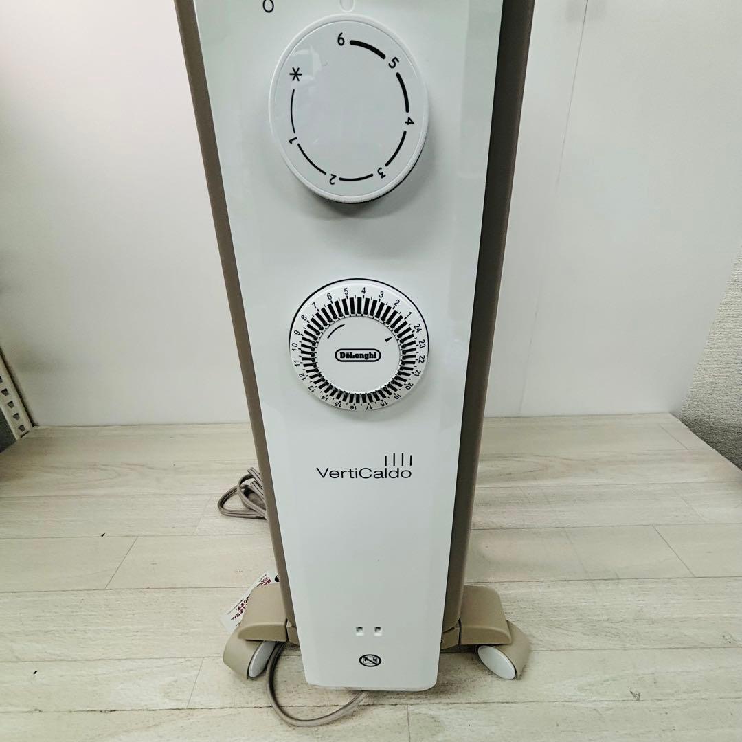 【美品】デロンギ オイルヒーター ヴェルティカルド RHJ21F0812-WH