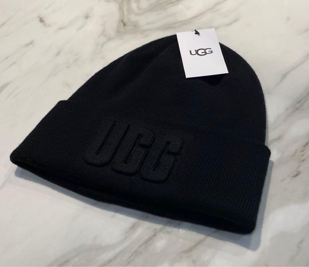 【新品・タグ付】UGG 3D GRAPHIC LOGO BEANIE ニット帽