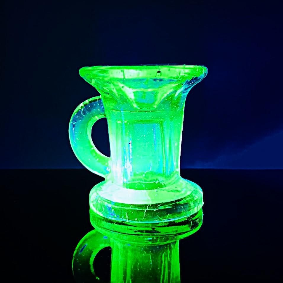 珍品 アイスクリームカップ型ペロ 大ペロ ペロペロ 氷コップ ウランガラス 戦前