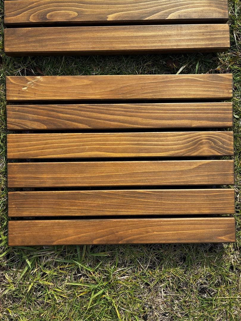 アイアン工房　アイアンテーブル　細板（ブラックマルチプレート付き）