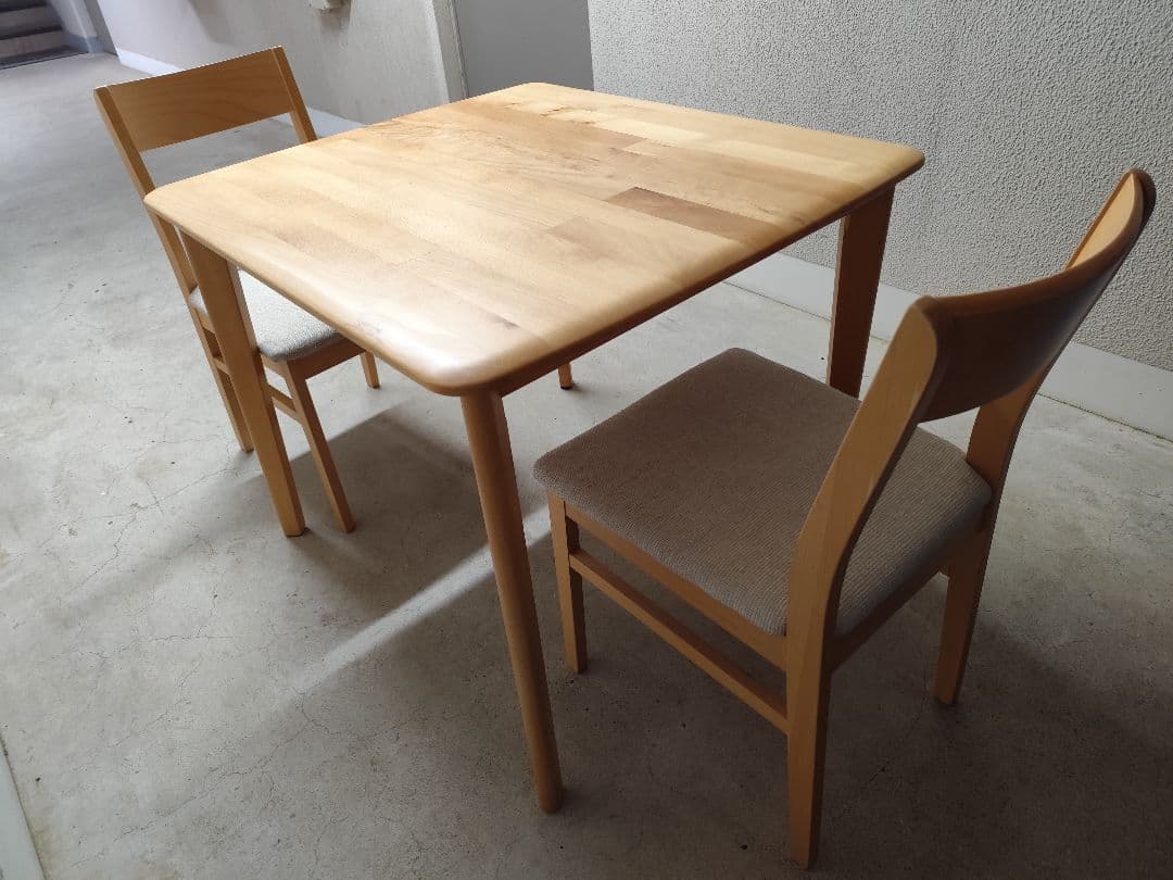 【ニトリ 】Nコレクショダイニングテーブル＆チェア2脚セット幅90cm