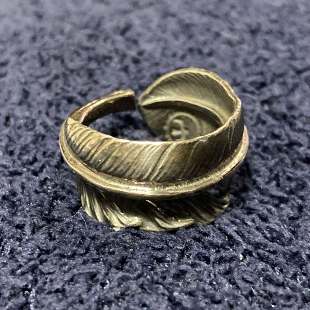 goro'sゴローズ 特大プレーンフェザー リング 右向き SV 指輪