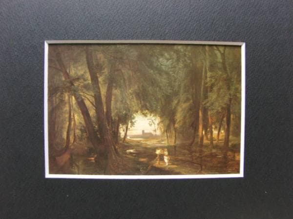 カール・ブレッヒェン、シュパンダウの森の道、19世紀外国巨匠作家