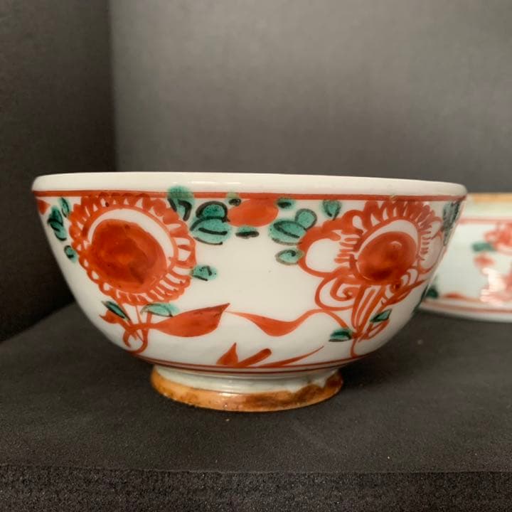 永楽善五郎　呉須赤絵茶碗　四客　12代〜14代頃　茶道具　茶碗　茶人好み