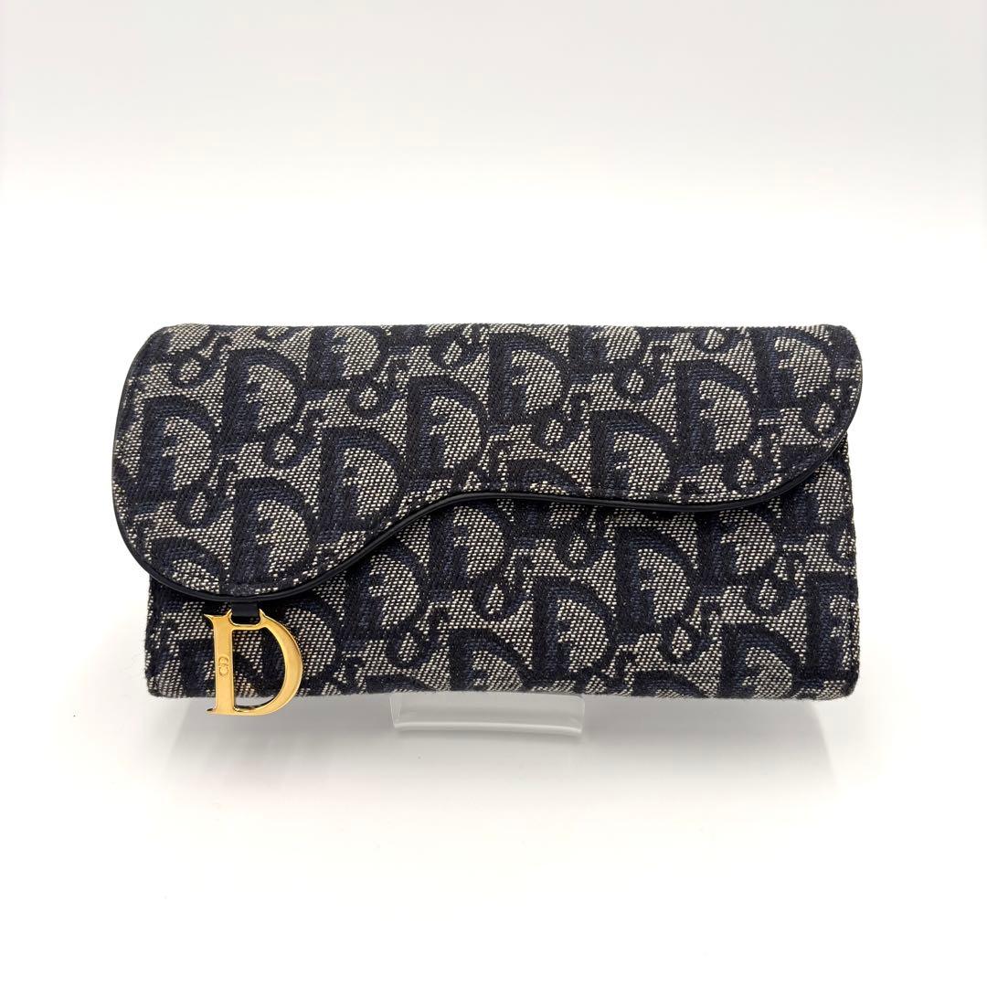 極美品✨Dior トロッター サドル オブリーク 財布