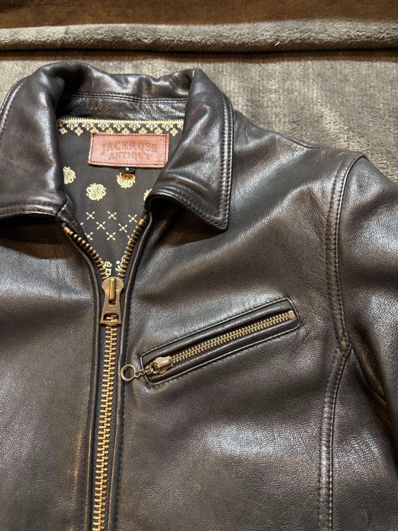 ジャックローズ　シングルライダース　バイカー　本革