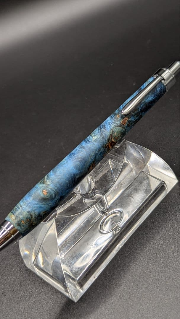 358ペン工房翌檜　スタビライズドウッドバーチバール　木軸シャーペン　ボールペン