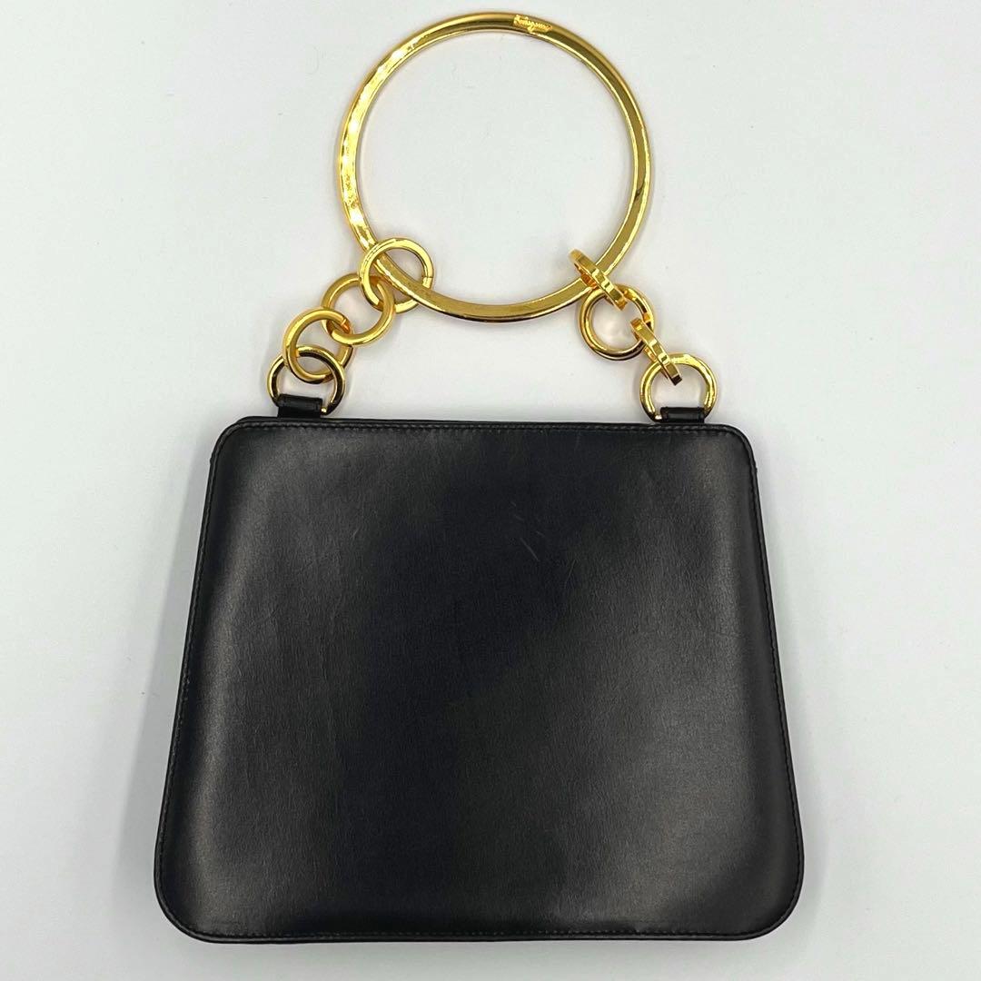 ✨美品✨Salvatore Ferragamo パーティバッグ　サークルハンドル