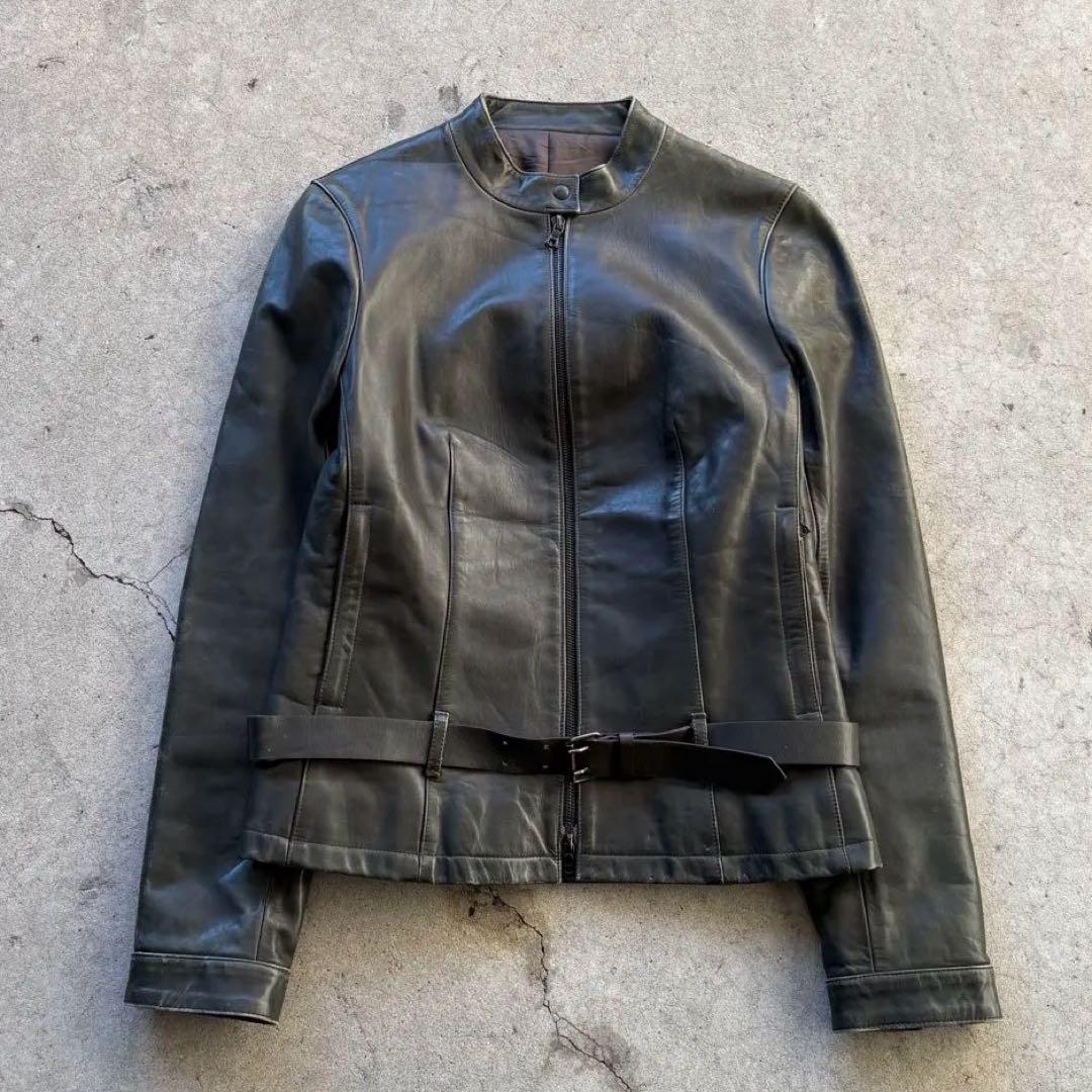 ジャケット・アウター 00s Neil Barrett leather jacket prada