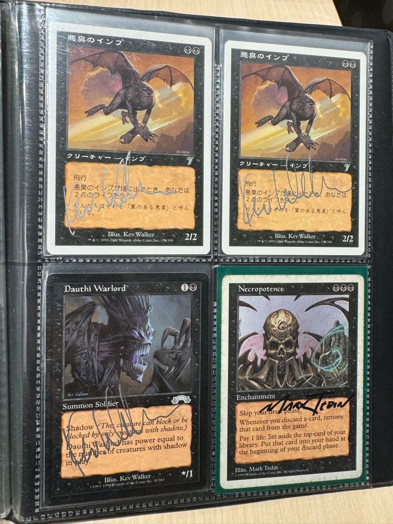 マジックザギャザリング。49枚全てサイン入りです。ファイル丸ごと出品！