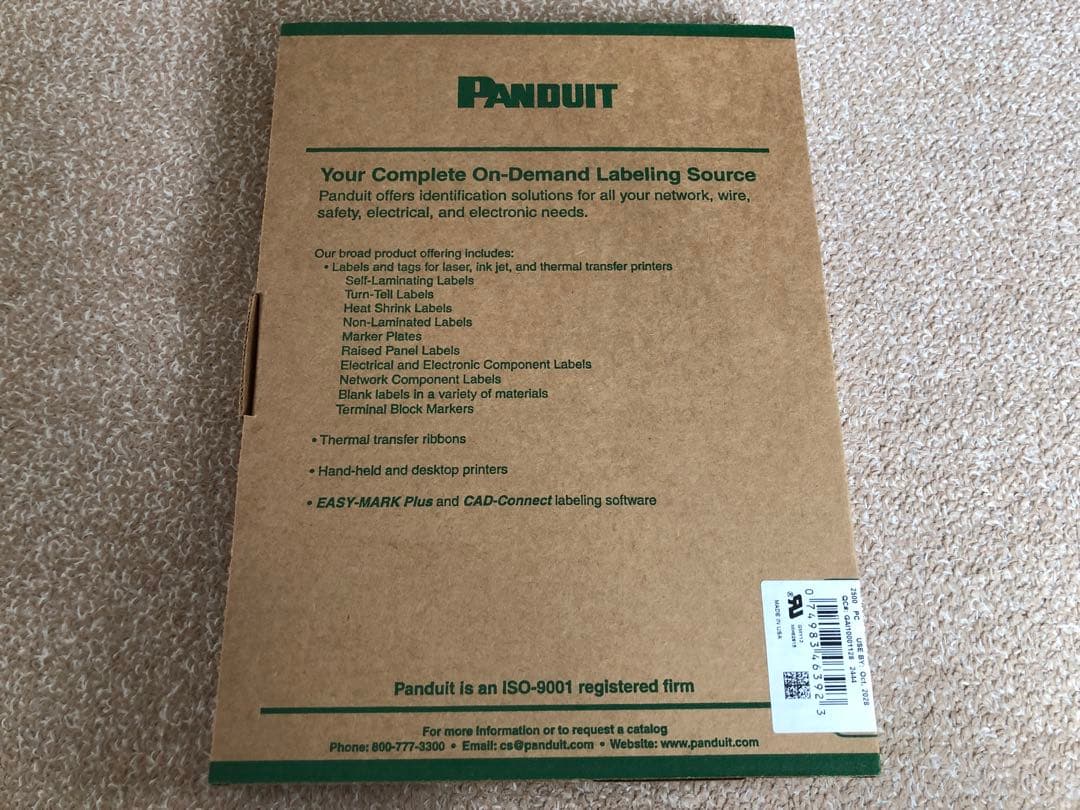 新品　Panduit S100X150YAJ プリンター用ラベル 2500枚