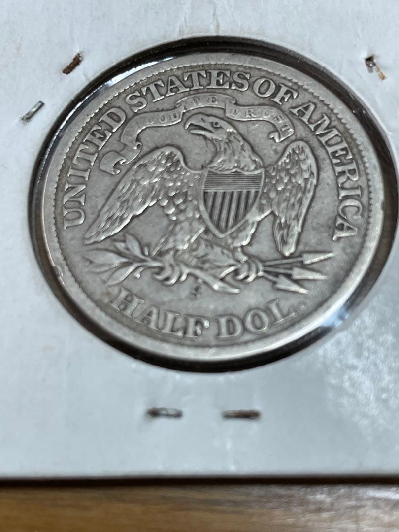 アメリカビーナス銀貨1868年