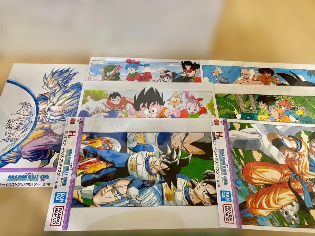ドランゴンボール1番くじ　H賞　鳥山明カラーイラストクリアポスター