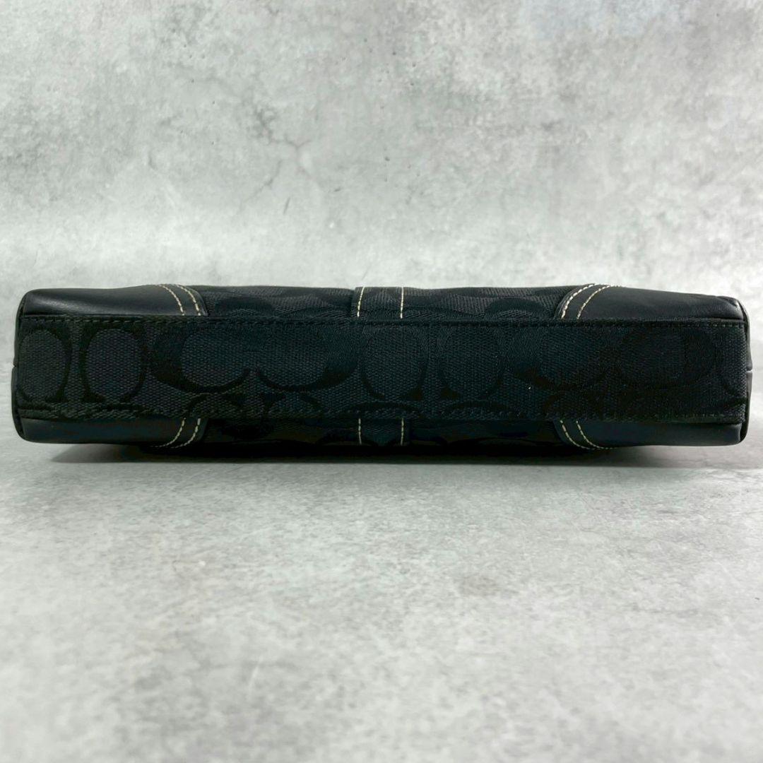 バッグ Coach Signature AccessoryPouch Black Y2K