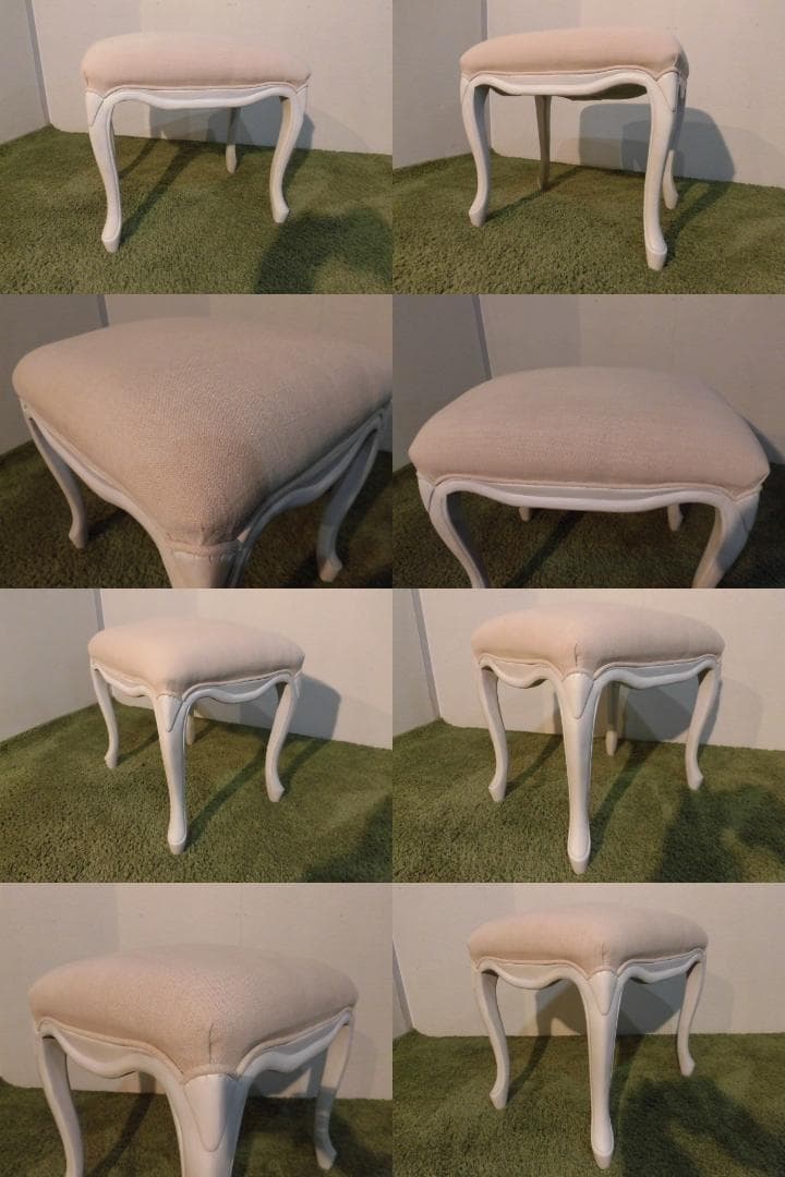 送料無料【アウトレット・新品】アンティーク風★クラシカル★スツール【ハンプトン】