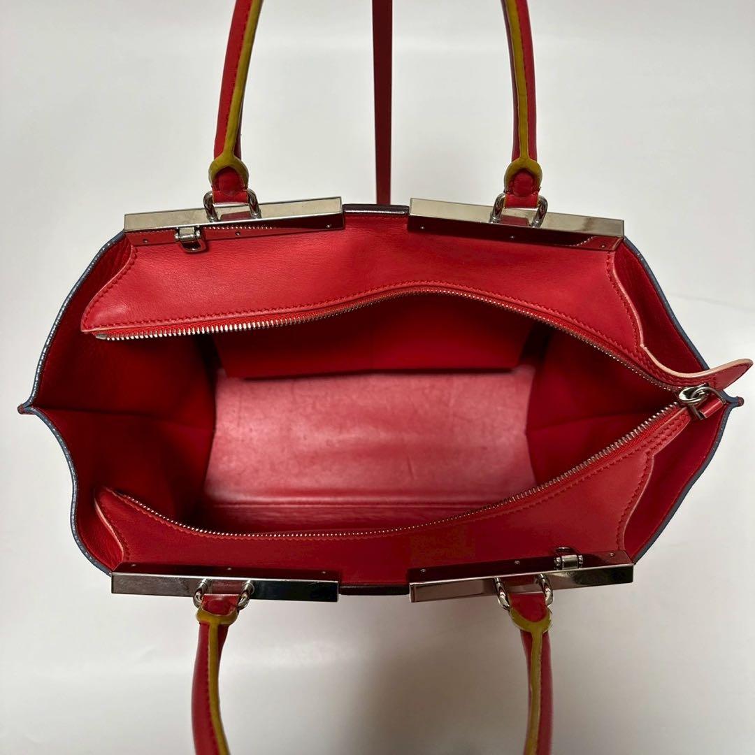 t69【極美品】保存袋付　フェンディ　レザートロワジュール　2wayショルダー.