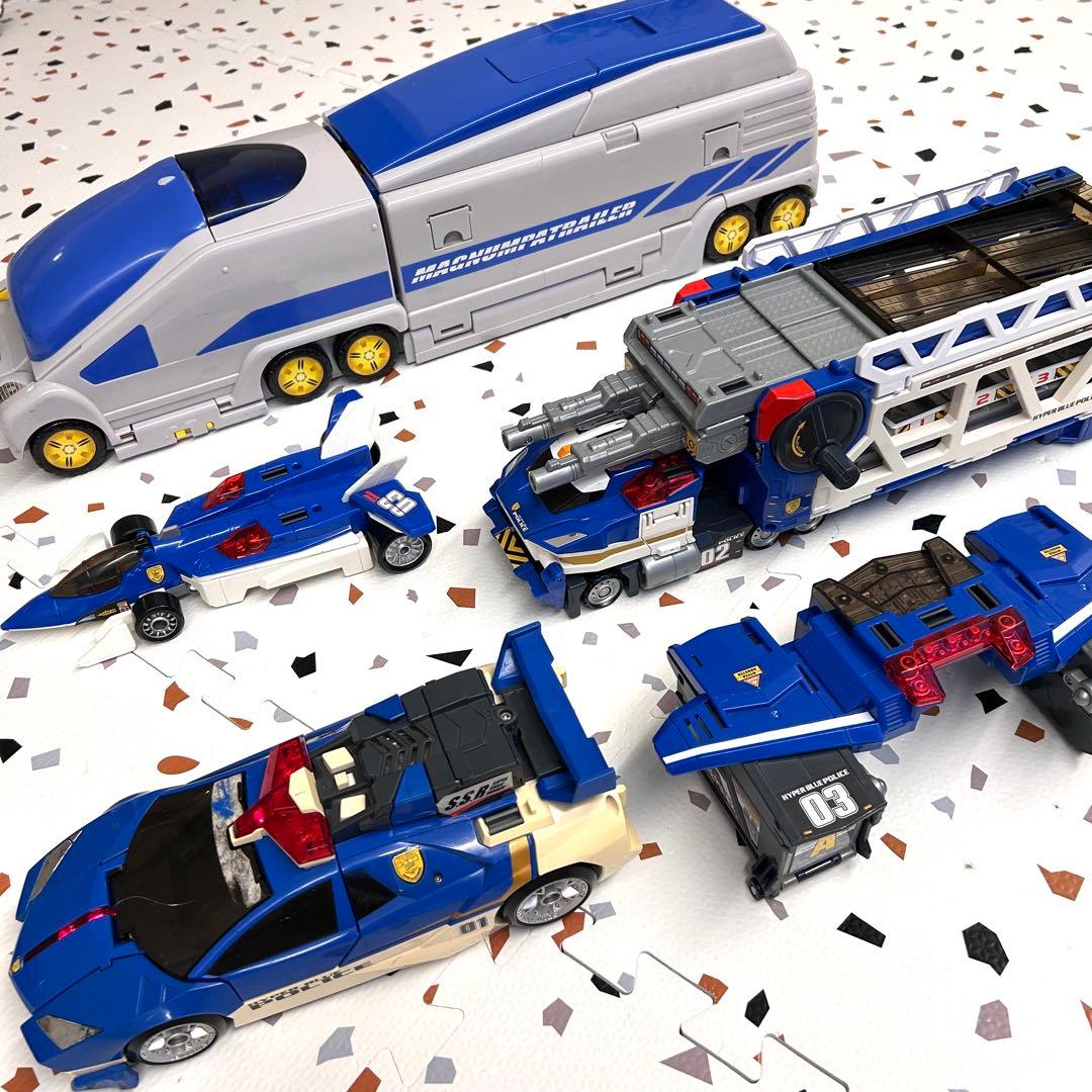 【新品電池交換済み】トミカ マグナムパトレーラー ハイパーブルーポリス おもちゃ