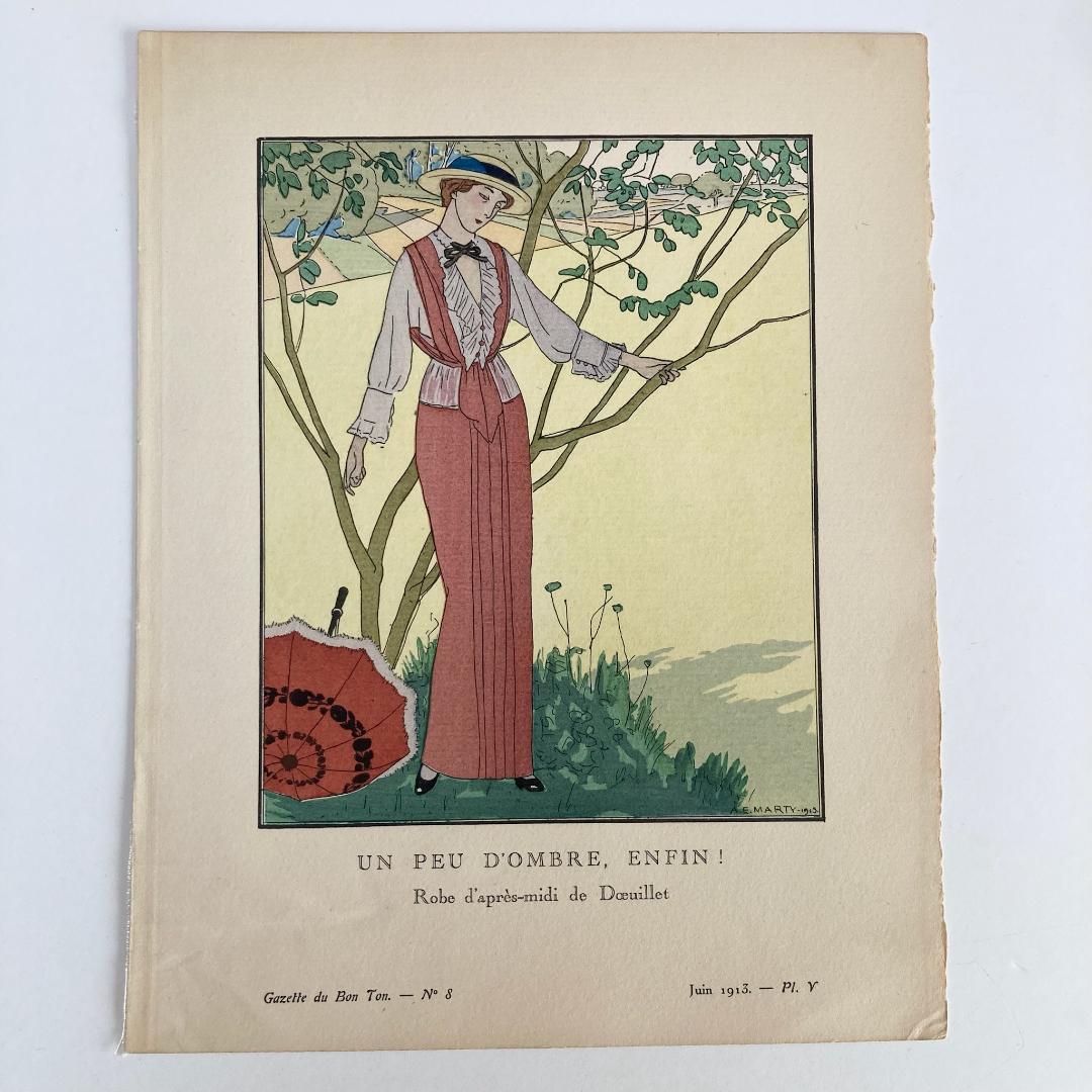 A.E.マルティ☆ファッションプレートーUN PEU D'OMBRE ENFIN