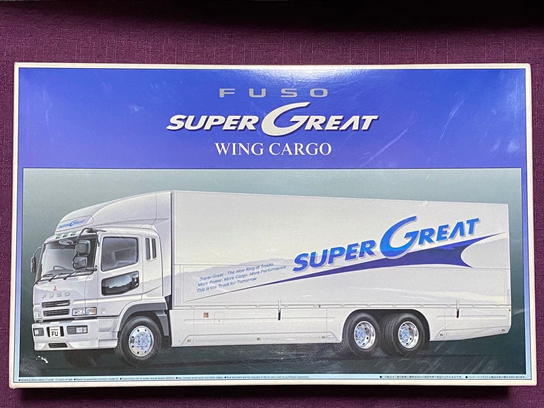 [当時物]三菱ふそう スーパーグレート ウイングカーゴ 1/32 プラモデル