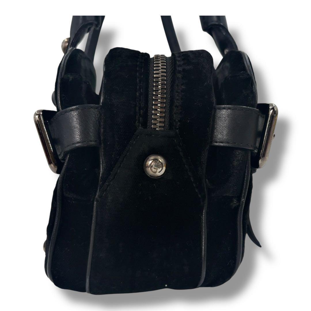 【極美品】GIORGIO ARMAN　ジョルジオアルマーニ　ロゴ　ハンドバッグ